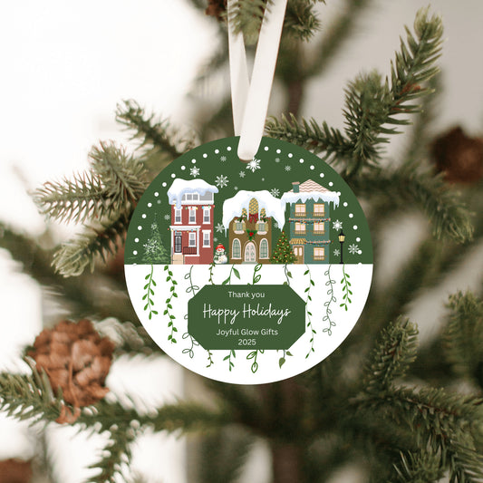 Customer Christmas Ornament, Custom Company Logo Ornament, Bulk Order Appreciation Ornaments, Thank You Christmas Gift,