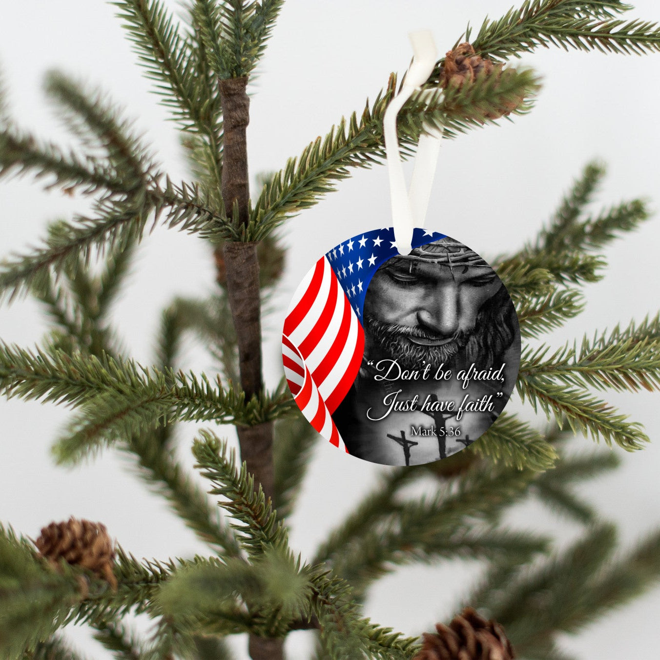 Don't Be Afraid Christmas Ornament