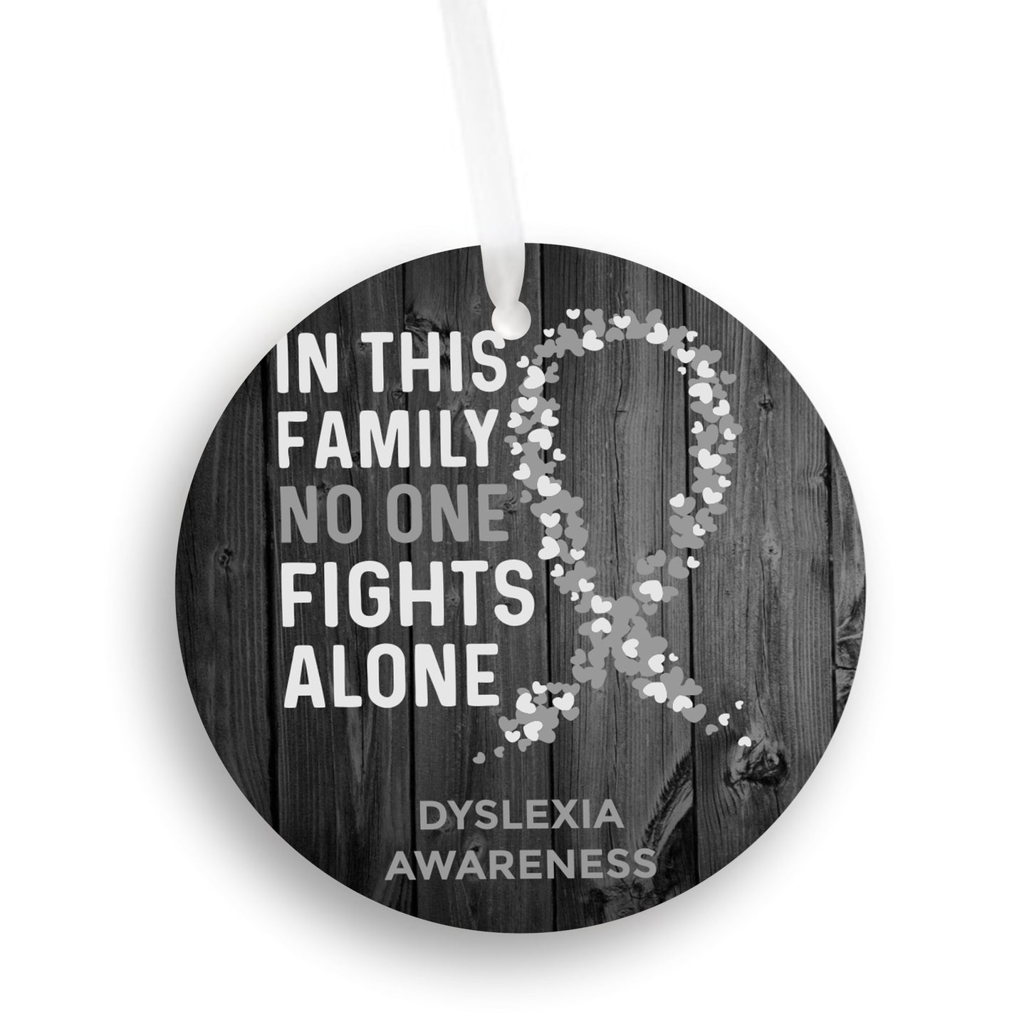 Dyslexia Awareness Christmas Ornament