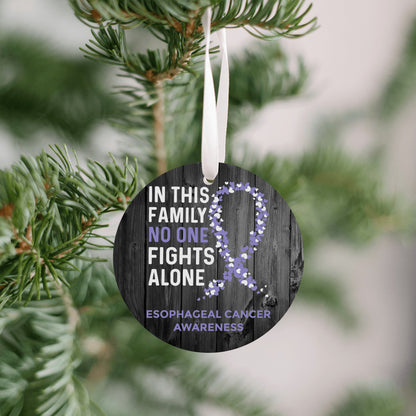 Esophageal Cancer Awareness Christmas Ornament