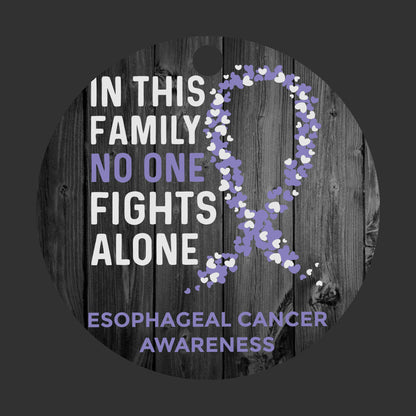 Esophageal Cancer Awareness Christmas Ornament
