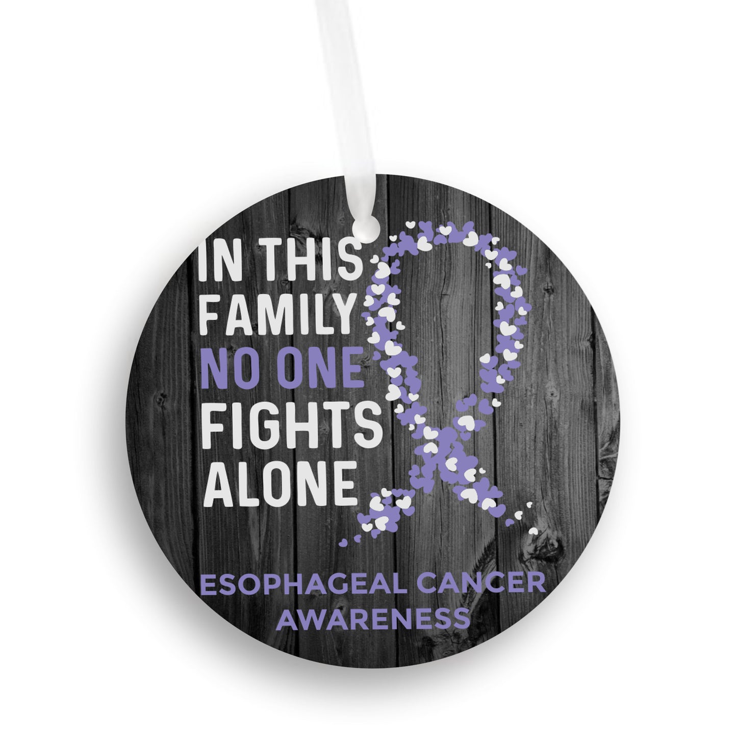 Esophageal Cancer Awareness Christmas Ornament