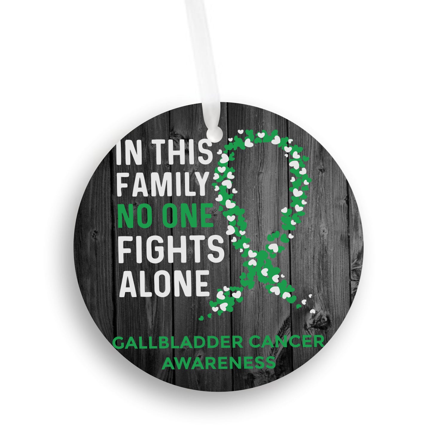 Gallbladder Cancer Awareness Christmas Ornament