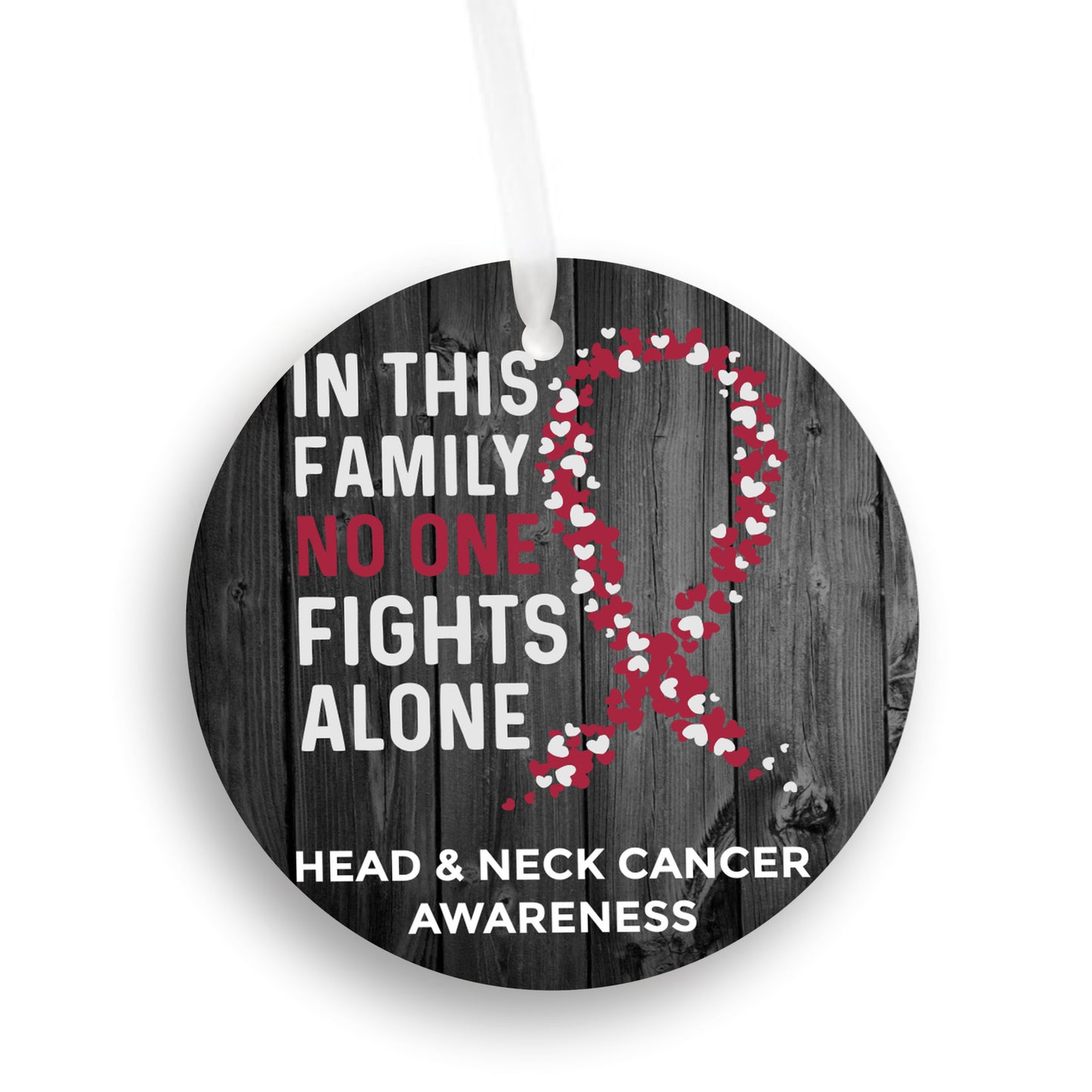 Head & Neck Cancer Awareness Christmas Ornament