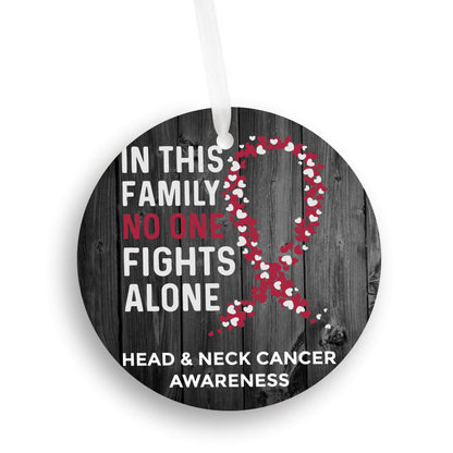 Head & Neck Cancer Awareness Christmas Ornament