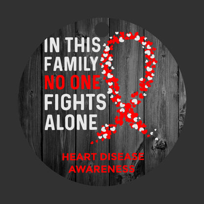 Heart Disease Awareness Christmas Ornament