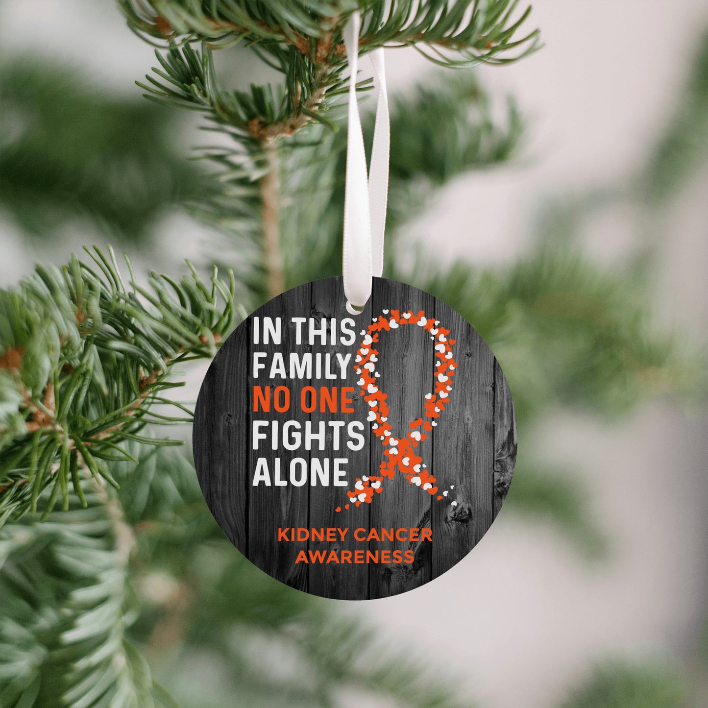 Kidney Cancer Awareness Christmas Ornament