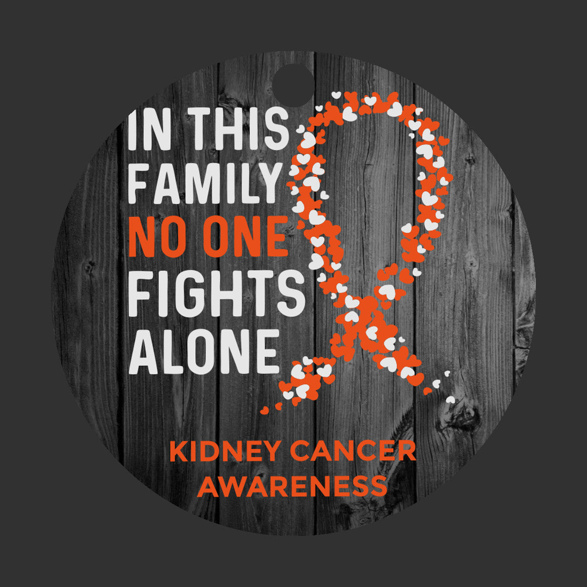 Kidney Cancer Awareness Christmas Ornament