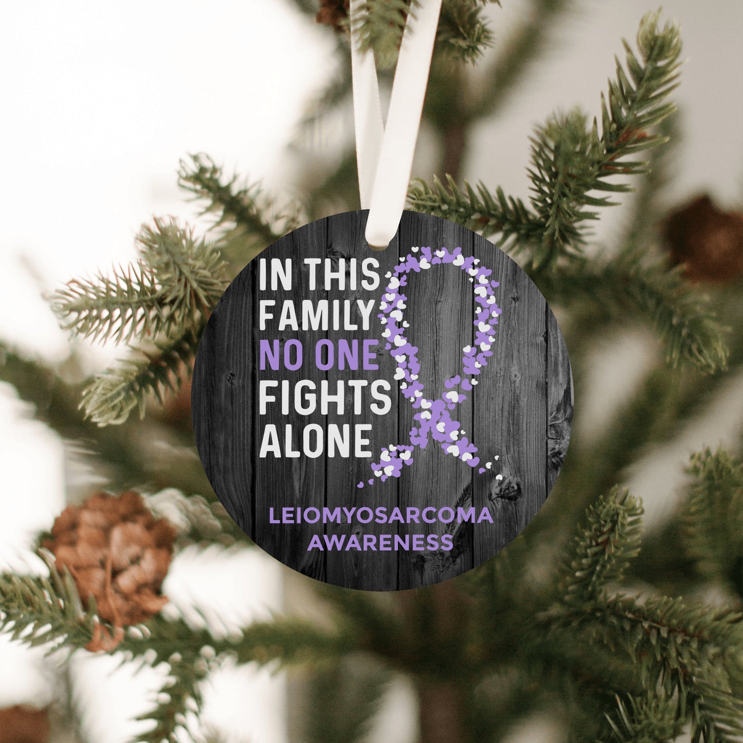 Leiomyosarcoma Awareness Christmas Ornament