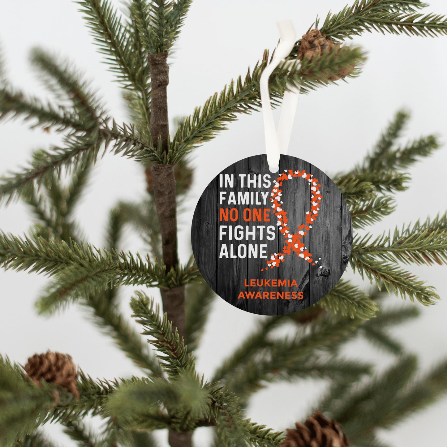 Leukemia Awareness Christmas Ornament