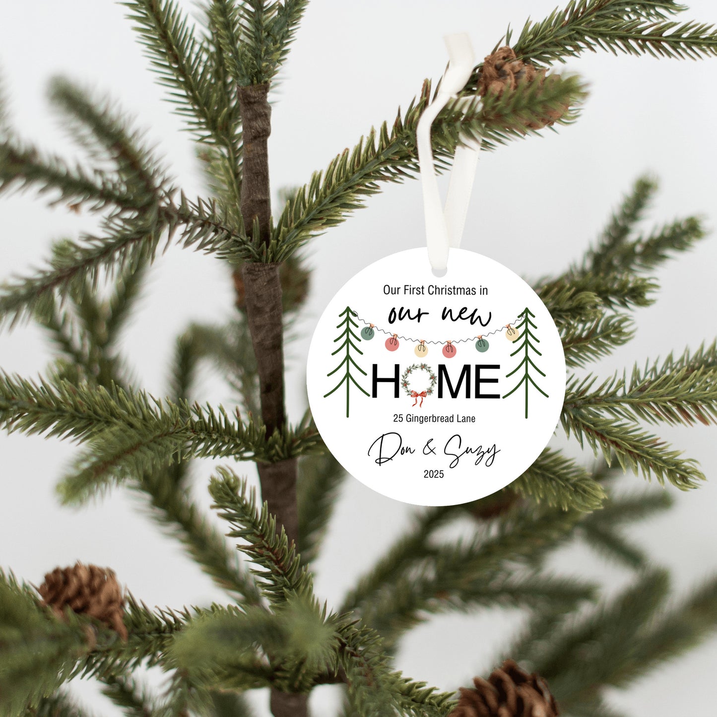 Personalized First Home Ornament 2025, Our First Christmas in New Home Ornament, First House Ornament, New Address Ornament, Housewarming