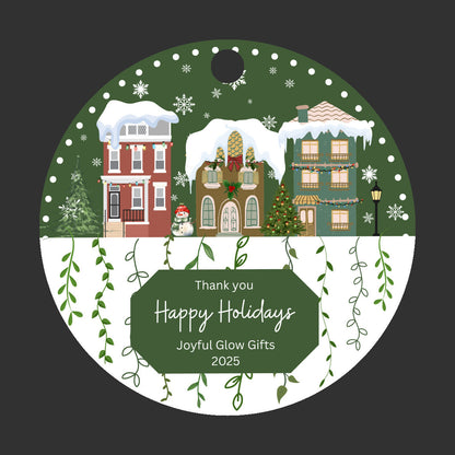 Customer Christmas Ornament, Custom Company Logo Ornament, Bulk Order Appreciation Ornaments, Thank You Christmas Gift,