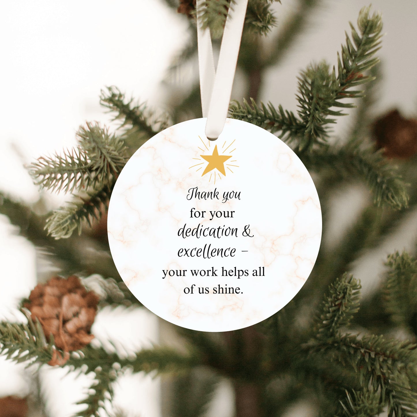 Thank you Ornament, Christmas Thank you Ornament, Christmas Thank you gift