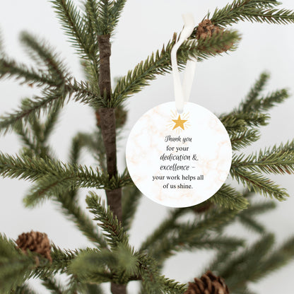 Thank you Ornament, Christmas Thank you Ornament, Christmas Thank you gift