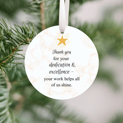 Thank you Ornament, Christmas Thank you Ornament, Christmas Thank you gift